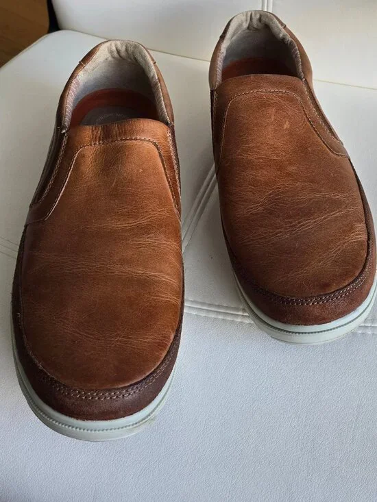 ROCKPORT slip on brown Leather and sued upper - Picture 6 of 11